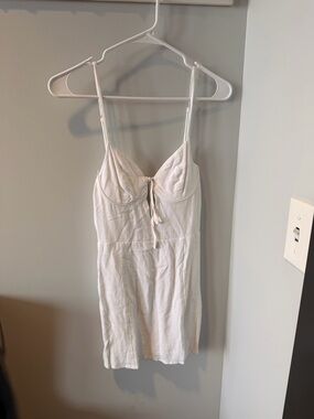 La Hearts White Tie-Front Camisole Slip